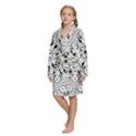 Kids  Long Sleeve Velvet Lounge Robe 