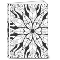 Seamless Tiling Pattern Hand Drawn Black White 5  x 7  Hardcover Notebook from ArtsNow.com