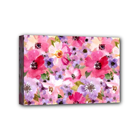 Pattern Seamless Texture Daisies Mini Canvas 6  x 4  (Stretched) from ArtsNow.com