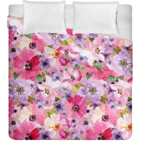 Pattern Seamless Texture Daisies Duvet Cover Double Side (King Size) from ArtsNow.com