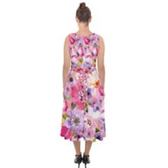 Midi Tie-Back Chiffon Dress 