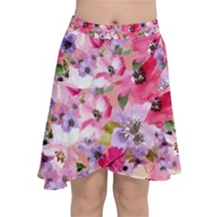 Chiffon Wrap Front Skirt 