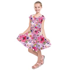 Kids  Short Sleeve Dress 