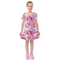 Kids  Short Sleeve Velvet Dress 