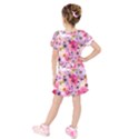 Kids  Short Sleeve Velvet Dress 