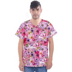 Men s V-Neck Scrub Top 