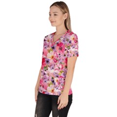 Women s V-Neck Scrub Top 