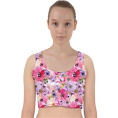 Velvet Racer Back Crop Top 