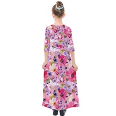 Kids  Quarter Sleeve Maxi Dress 