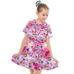 Kids  Short Sleeve Shirt Dress 