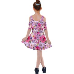 Kids  Shoulder Cutout Chiffon Dress 