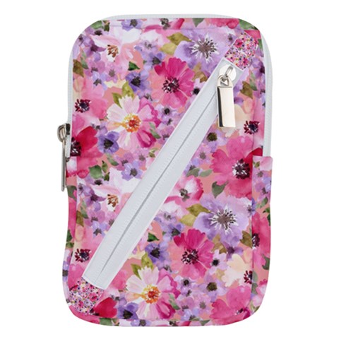 Pattern Seamless Texture Daisies Belt Pouch Bag (Small) from ArtsNow.com