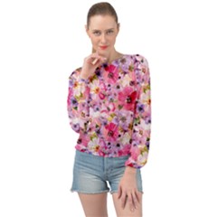 Banded Bottom Chiffon Top 