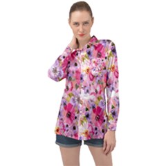 Long Sleeve Satin Shirt 