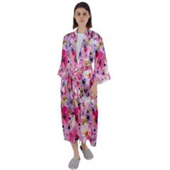 Maxi Satin Kimono 