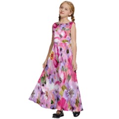 Kids  Satin Sleeveless Maxi Dress 