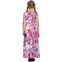 Kids  Satin Sleeveless Maxi Dress 