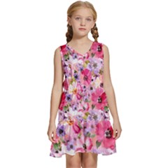 Kids  Sleeveless Tiered Mini Dress 