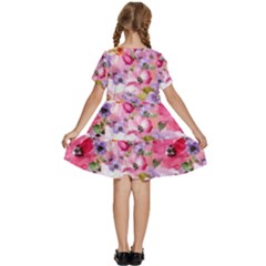 Kids  Short Sleeve Tiered Mini Dress 