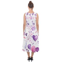 Midi Tie-Back Chiffon Dress 