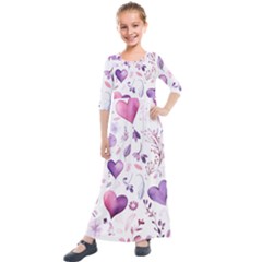 Kids  Quarter Sleeve Maxi Dress 