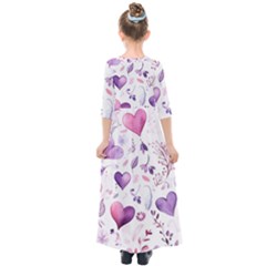 Kids  Quarter Sleeve Maxi Dress 