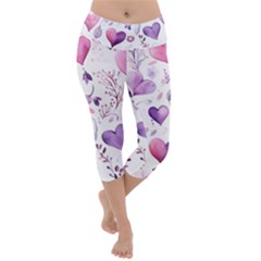 Lightweight Velour Capri Yoga Leggings 