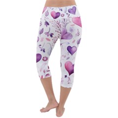 Lightweight Velour Capri Yoga Leggings 