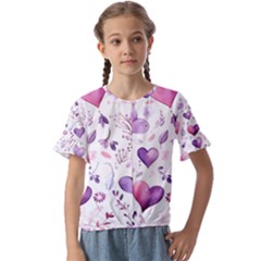 Kids  Cuff Sleeve Scrunch Bottom T-Shirt 