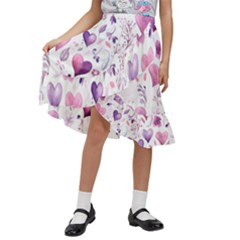 Kids  Ruffle Flared Wrap Midi Skirt 