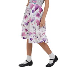 Kids  Ruffle Flared Wrap Midi Skirt 