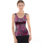 Abstract Art Pattern Design Background Women s Basic Tank Top