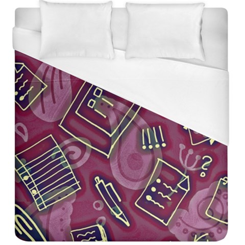 Abstract Art Pattern Design Background Duvet Cover (King Size) from ArtsNow.com