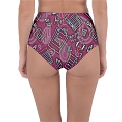 Reversible High-Waist Bikini Bottoms 