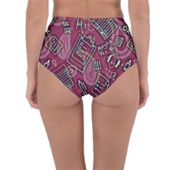 Reversible High-Waist Bikini Bottoms 