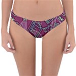 Abstract Art Pattern Design Background Reversible Hipster Bikini Bottoms