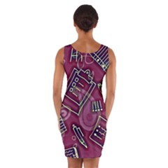 Wrap Front Bodycon Dress 