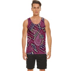 Men s Wide Collar Tank Top 