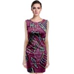 Abstract Art Pattern Design Background Classic Sleeveless Midi Dress