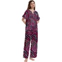 Short Sleeve Long Pants Satin Pajamas Set 