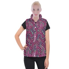 Abstract Art Pattern Design Background Women s Button Up Vest from ArtsNow.com