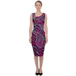 Abstract Art Pattern Design Background Sleeveless Pencil Dress