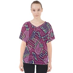 V-Neck Dolman Drape Top 