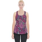 Abstract Art Pattern Design Background Piece Up Tank Top