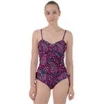 Abstract Art Pattern Design Background Sweetheart Tankini Set