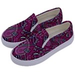 Abstract Art Pattern Design Background Kids  Canvas Slip Ons