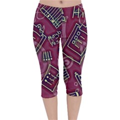 Velvet Capri Leggings  