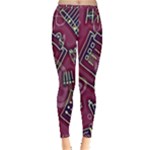 Abstract Art Pattern Design Background Inside Out Leggings