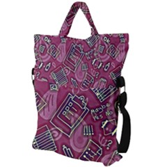 Fold Over Handle Tote Bag 