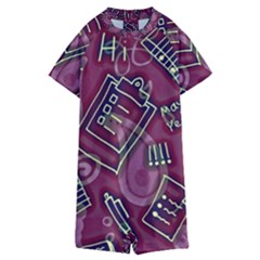 Kids  Boyleg Half Suit Swimwear 